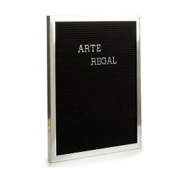Cuadro Plateado Negro Panel 144 Letras (2,5 x 50,5 x 40,5 cm) (12 Unidades)