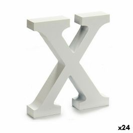 Letra X Madera Blanco (2 x 16 x 14,5 cm) (24 Unidades) Precio: 15.94999978. SKU: S3616269