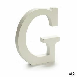 Letra G Madera Blanco (1,8 x 21 x 17 cm) (12 Unidades) Precio: 7.95000008. SKU: S3616272