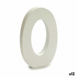 Número Madera Blanco (1,8 x 21 x 17 cm) (12 Unidades) Precio: 20.9500005. SKU: S3616281