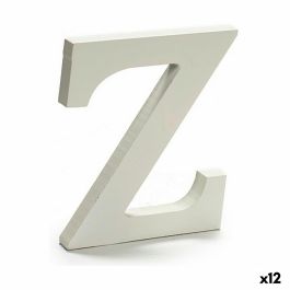 Letra Z Madera Blanco (1,8 x 21 x 17 cm) (12 Unidades)