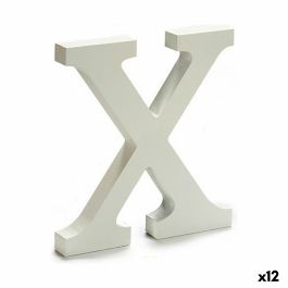Letra X Madera Blanco (1,8 x 21 x 17 cm) (12 Unidades)