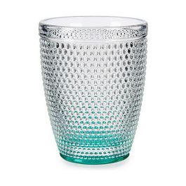 Vaso Puntos Turquesa Vidrio (300 ml) (6 Unidades) Vaso Puntos Turquesa Vidrio (300 ml) (6 Unidades)