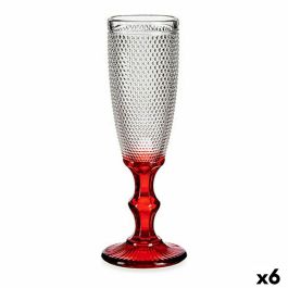 Copa de champán Rojo Transparente Puntos Vidrio 6 Unidades (180 ml) Precio: 22.94999982. SKU: S3617421
