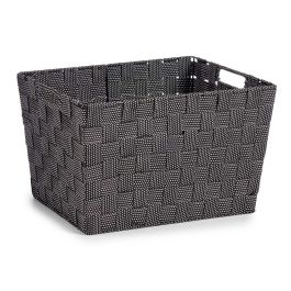 Cesta Negro Tela 25 x 20 x 35 cm (12 Unidades)