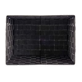 Cesta Negro Tela 25 x 20 x 35 cm (12 Unidades)