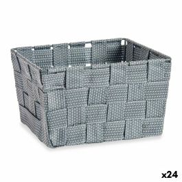 Cesta Trenzada Gris Tela (15 x 10,5 x 20 cm) (24 Unidades) Precio: 43.79000043. SKU: S3617774