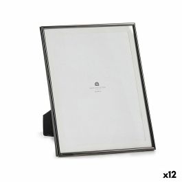 Marco de Fotos Negro Cristal Acero (23 x 28 x 15 cm) (12 Unidades) Precio: 53.99000035. SKU: S3617816