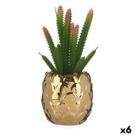 Planta Decorativa Cerámica Dorado Cactus Verde Plástico 6 Unidades Precio: 49.95000032. SKU: S3618427