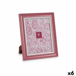 Marco de Fotos Cristal Rosa Plástico (6 Unidades) (2 x 31 x 26 cm)