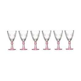 Copa de vino Cristal Rosa 6 Unidades (275 ml) Copa de vino Cristal Rosa 6 Unidades (275 ml)