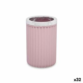 Vaso Portacepillos de Dientes Rosa Plástico 32 unidades (7,5 x 11,5 x 7,5 cm)