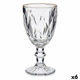 Copa de vino Dorado Transparente Vidrio 6 Unidades (330 ml) Precio: 23.94999948. SKU: S3619018