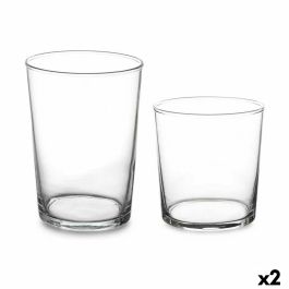 Set de Vasos Bistro Transparente Vidrio (380 ml) (2 Unidades) (510 ml)