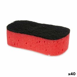 Estropajo Negro Rojo Espuma Fibra abrasiva 7,3 x 4 x 12,3 cm (40 unidades) Precio: 25.95000001. SKU: S3620997
