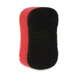 Estropajo Negro Rojo Espuma Fibra abrasiva 7,3 x 4 x 12,3 cm (40 unidades)