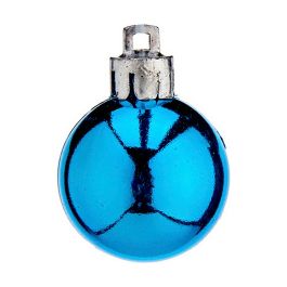 Set de Bolas de Navidad Ø 3 cm Azul Plástico 12 x 6 x 6 cm (12 Unidades)