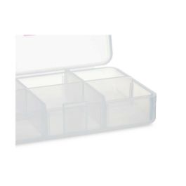 Pastillero con Compartimentos Transparente Plástico (11,5 x 18 x 2,2 cm) (12 Unidades)