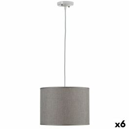 Lámpara de Techo Gris Metal 60 W 30 x 22 x 30 cm (6 Unidades)