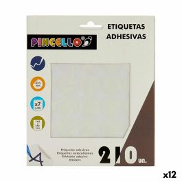 Etiquetas adhesivas Blanco Ø 25 mm (12 Unidades)