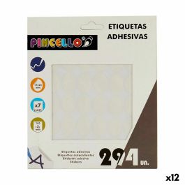 Etiquetas adhesivas Blanco 17 x 24 mm Ovalado (12 Unidades)