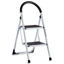 Escalera plegable Blanco Negro Gris Metal 38 x 50 x 84 cm (6 Unidades)