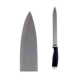 Cuchillo de Cocina 3,5 x 33 x 2 cm Plateado Negro Acero Inoxidable Plástico (12 Unidades)