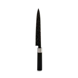 Cuchillo de Cocina Mármol 3,5 x 33,3 x 2,2 cm Plateado Negro Acero Inoxidable Plástico (12 Unidades)