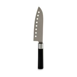 Cuchillo de Cocina Negro Plateado Acero Inoxidable Plástico 5 x 30 x 2,5 cm (12 Unidades)