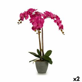 Planta Decorativa Orquídea Plástico 60 x 78 x 44 cm (2 Unidades)