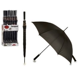 Paraguas Negro Poliéster 100 x 100 x 85 cm (24 Unidades)