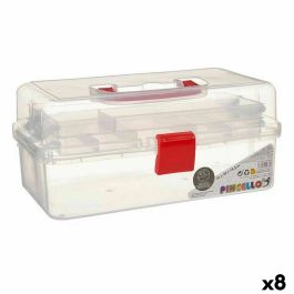 Caja Multiusos Rojo Transparente Plástico 33 x 15 x 19,5 cm (8 Unidades) Precio: 75.94999995. SKU: B1727P2RLT