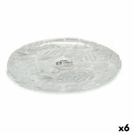 Plato Llano Tirolo Transparente Vidrio 27,5 x 1,7 x 27,5 cm (6 Unidades)