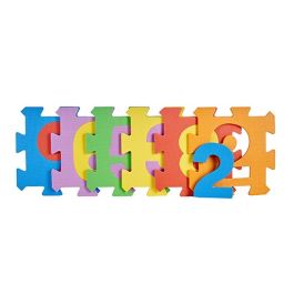 Alfombra de Puzzle Goma Eva 9 Piezas (12 Unidades) Multicolor Números