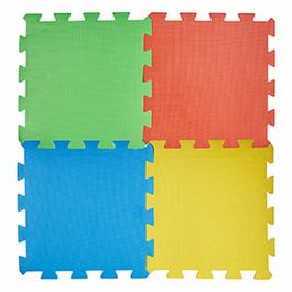 Alfombra de Puzzle Goma Eva 4 Piezas (8 Unidades) Multicolor