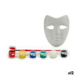 Set de Manualidades Máscara Blanco (12 Unidades)