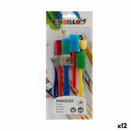 Pinceles Multicolor Set Esponja (12 Unidades)