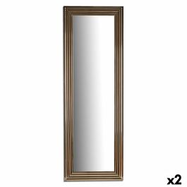 Espejo de pared Rayas Dorado Madera Vidrio 53 x 154,3 x 3 cm (2 Unidades)