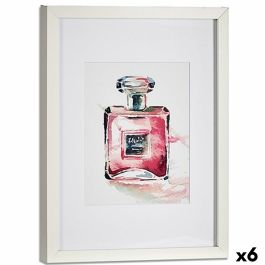 Cuadro Perfume Vidrio Aglomerado 33 x 3 x 43 cm (6 Unidades)