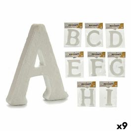 Letras ABCDEFGHI Blanco Poliestireno 2 x 23 x 17 cm (9 Unidades)