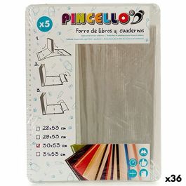 Forro Adhesivo para Libros Transparente Plástico 30 x 53 cm (36 Unidades)