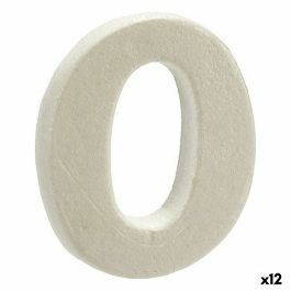 Número Blanco Poliestireno 2 x 15 x 10 cm (12 Unidades)