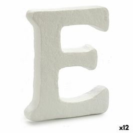 Letra E Blanco Poliestireno 1 x 15 x 13,5 cm (12 Unidades)