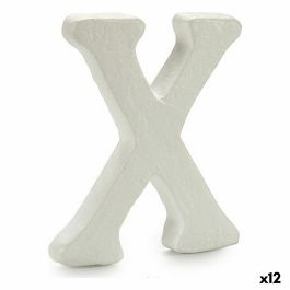 Letra X Blanco Poliestireno 1 x 15 x 13,5 cm (12 Unidades)