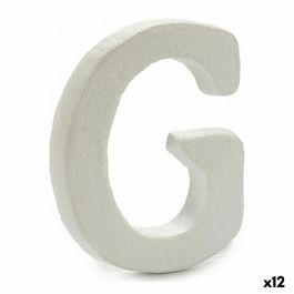 Letra G Blanco Poliestireno 1 x 15 x 13,5 cm (12 Unidades)