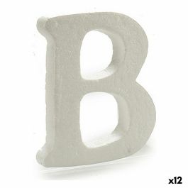 Letra B Blanco Poliestireno 15 x 12,5 cm (12 Unidades)