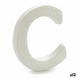 Letra C Blanco Poliestireno 1 x 15 x 13,5 cm (12 Unidades)