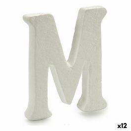 Letra M Blanco Poliestireno 1 x 15 x 13,5 cm (12 Unidades)