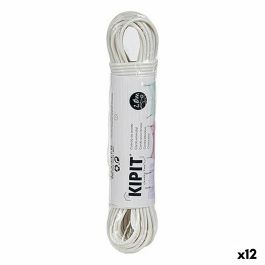 Cuerda para Tender Blanco PVC 20 m (12 Unidades)