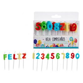 Set de Velas Cumpleaños Multicolor (12 Unidades)
